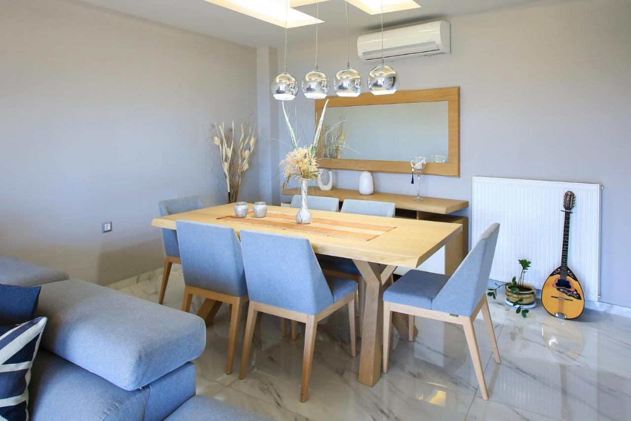 Design Villa Nicol - Heated Pool - Summer Kitchen Iraklio Eksteriør billede